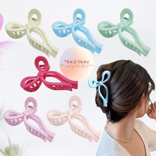 Kẹp Tóc Nơ, kẹp Tóc Càng Cua Dạng Nơ Lớn Bằng Acrylic Màu Thạch Thời Trang Cho Nữ