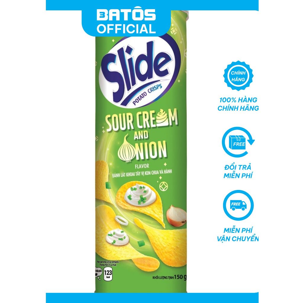 Bánh lát snack khoai tây Slide đủ vị 65g,150g | Shopee Việt Nam