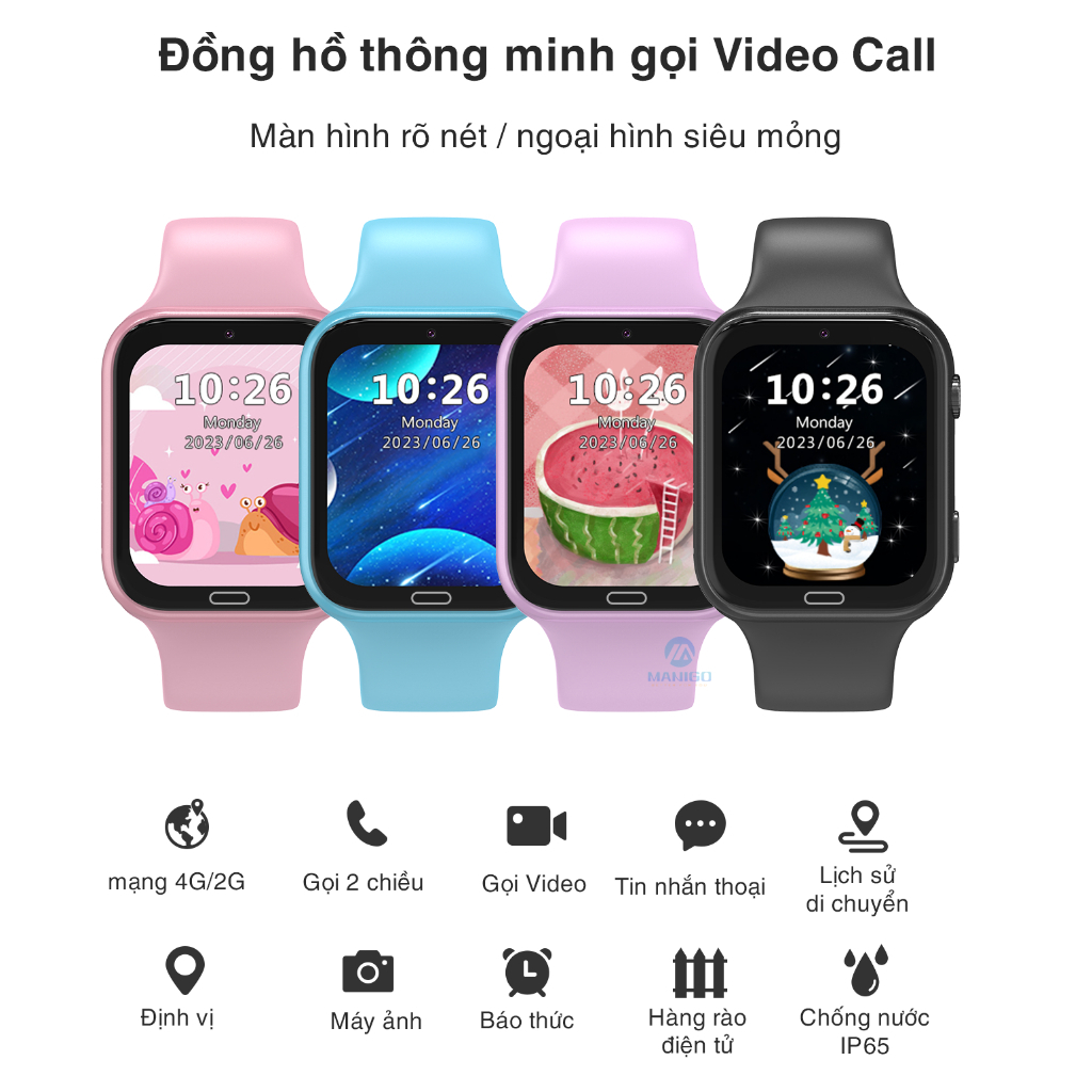 Ảnh Đồng hồ thông minh trẻ em valdus VT36 Lắp sim nghe gọi Call video Định vị Cảnh báo nguy hiểm BH 1năm 1