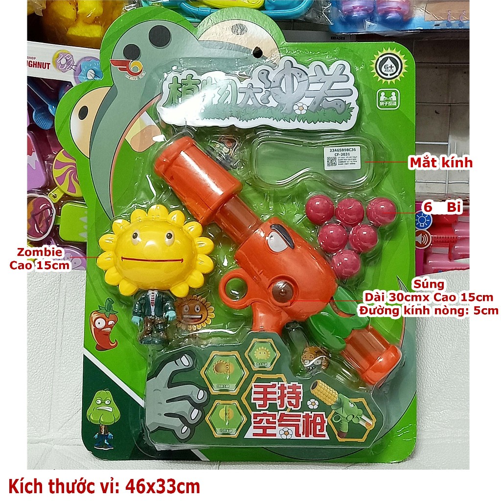 Product image Đồ Chơi Plants Vs Zombies thú vị cho trẻ em-Đồ chơi trẻ em trái cây đại chiến plants zombies Vỉ 2031-A