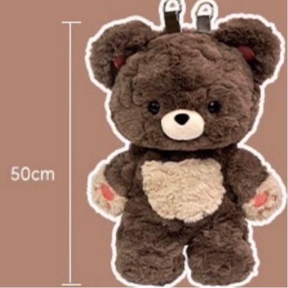 Balo gấu nâu size to sức chứa lớn, balo đi học đi chơi sành điệu độc đáo