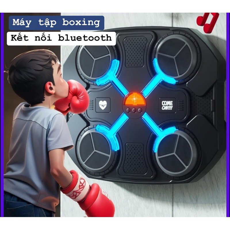 Máy tập đấm bốc theo nhạc Boxing hỗ trợ kết nối Bluetooth, Boxing theo nhạc, kích thích vận động