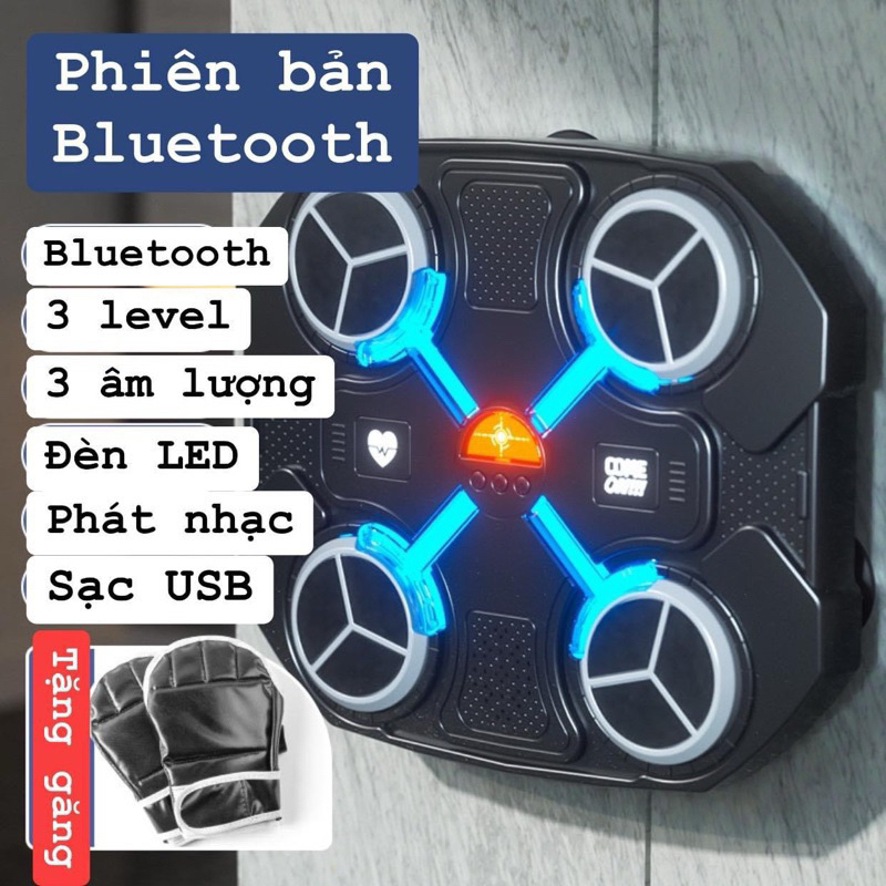 Máy tập đấm bốc theo nhạc Boxing hỗ trợ kết nối Bluetooth, Boxing theo nhạc, kích thích vận động