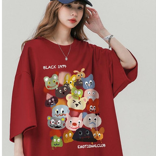 Áo thun nam nữ áo thun cotton trơn in hình áo chui đầu xu hướng