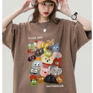 Áo thun nam nữ áo thun cotton trơn in hình áo chui đầu xu hướng