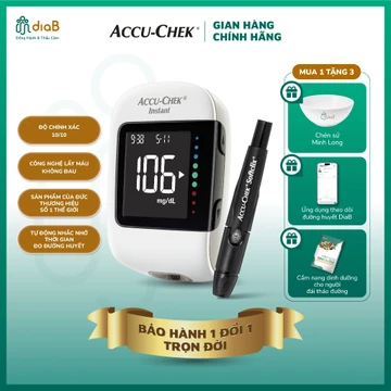 Máy đo đường huyết ACCU-CHEK ® INSTANT chính hãng - BẢO HÀNH 1 ĐỔI 1 TRỌN ĐỜI