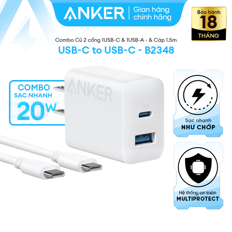 Củ sạc Anker B2348