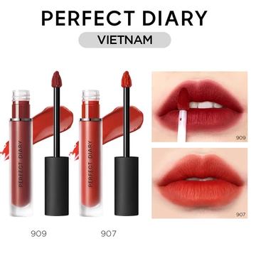 【Sự kiện có thời hạn】Son Kem Lì Perfect Diary Fog Dreamy Matte Lip Gloss Nhiều Tông Màu Bản Nâng Cấp