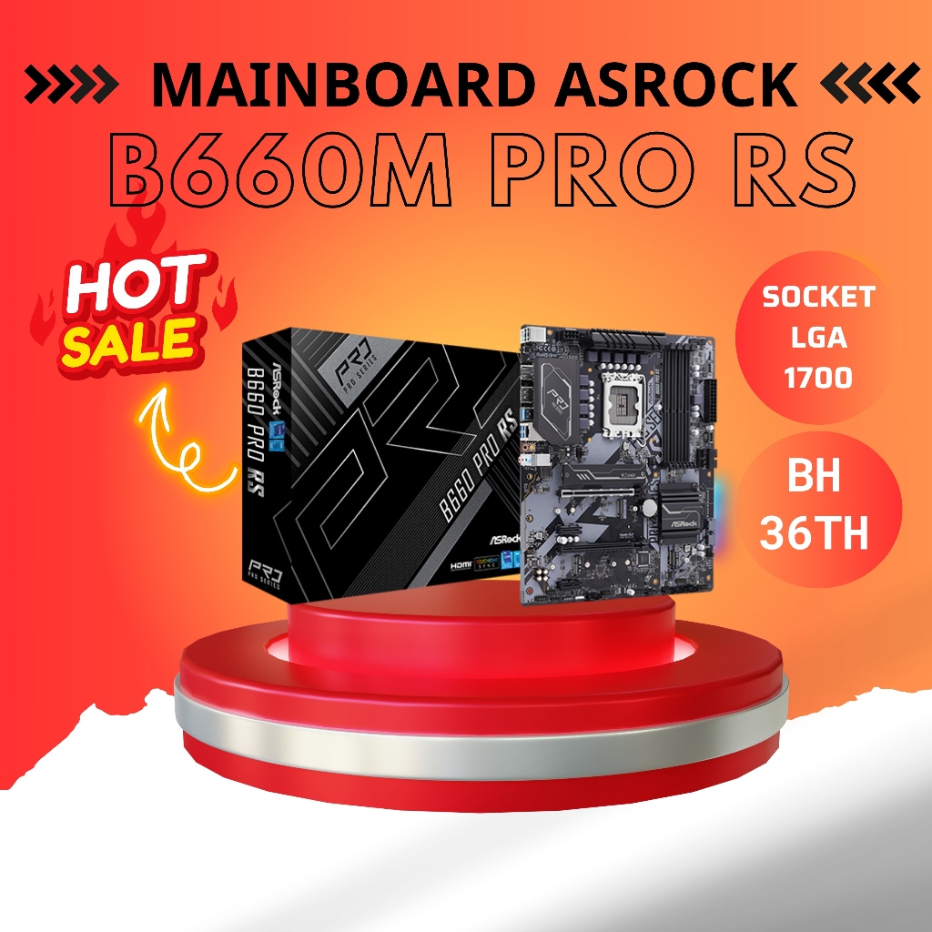 Mainboard ASROCK B660M PRO RS (Intel B660, Socket 1700, M-ATX, 4 Khe ...