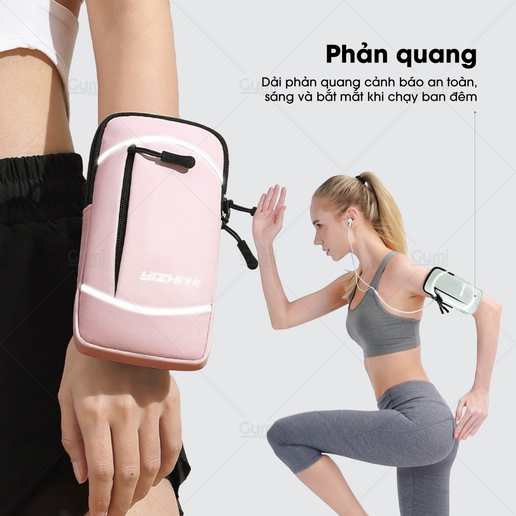 Túi Chạy Bộ Đeo Tay, Đeo Chéo Thể Thao - Chống Thấm Nước, Đựng Điện Thoại Khi Chạy Bộ, Tập Gym - TĐE06-DeoTay