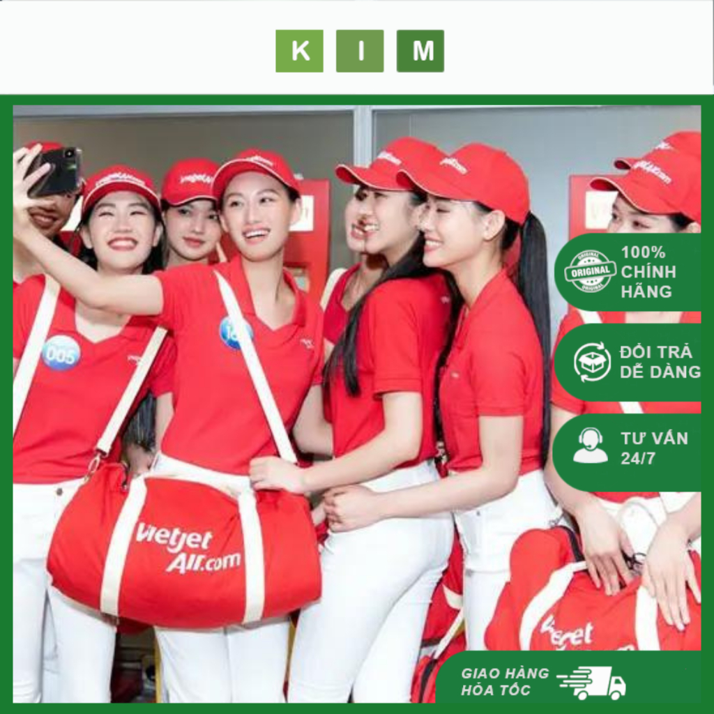 Áo thun nam nữ Vietjet chất dày dặn - Áo thun nam nữ VJ thoải mái co giãn đủ size