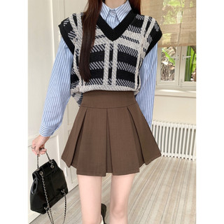 Chân Váy Xếp Ly Bigsize Nữ Dáng Váy Tennis Có Lót Bảo Hộ Vải Tây Đúng Form Tôn Dáng CV405