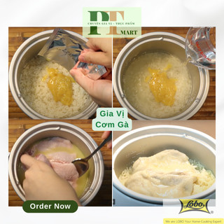 Set Gia vị Cơm Gà Hải Nam hiệu Lobo. Gồm Cơm, Canh và Nước Chấm