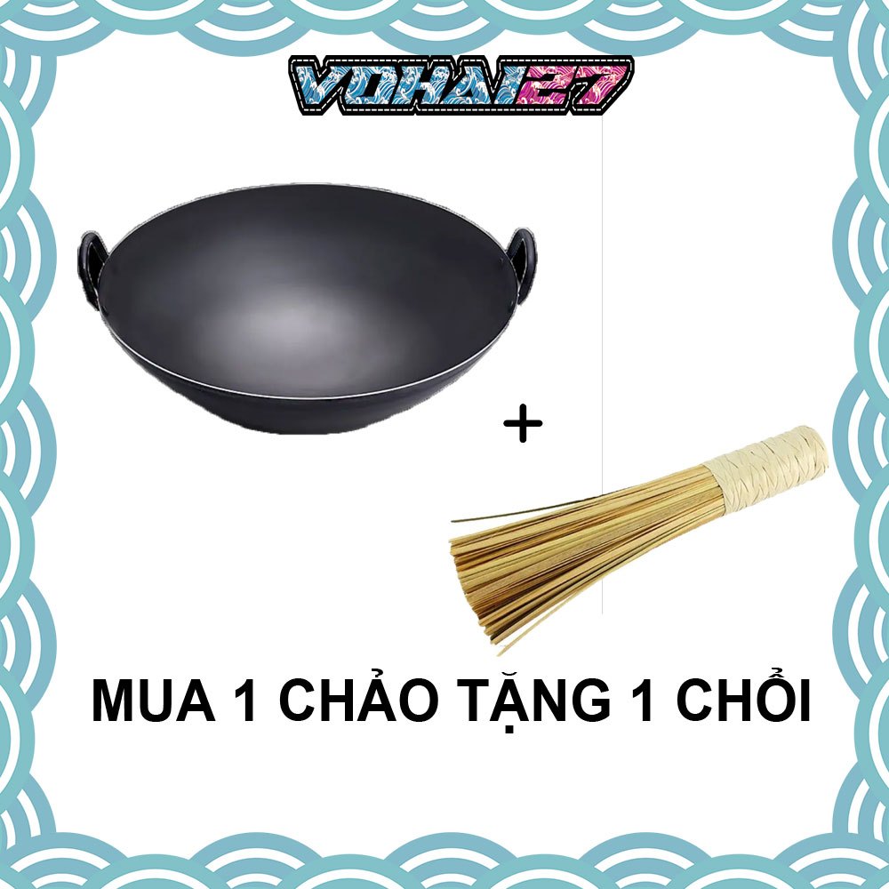 Chảo Thép 2 quai ( Chuyên dùng cho quán ăn, nhà hàng )