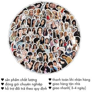 Sticker Niêm Phong Kpop 100 Tấm Fandmade Vibe Cute Trang Trí Đồ Dùng Điện Thoại Timo ST107
