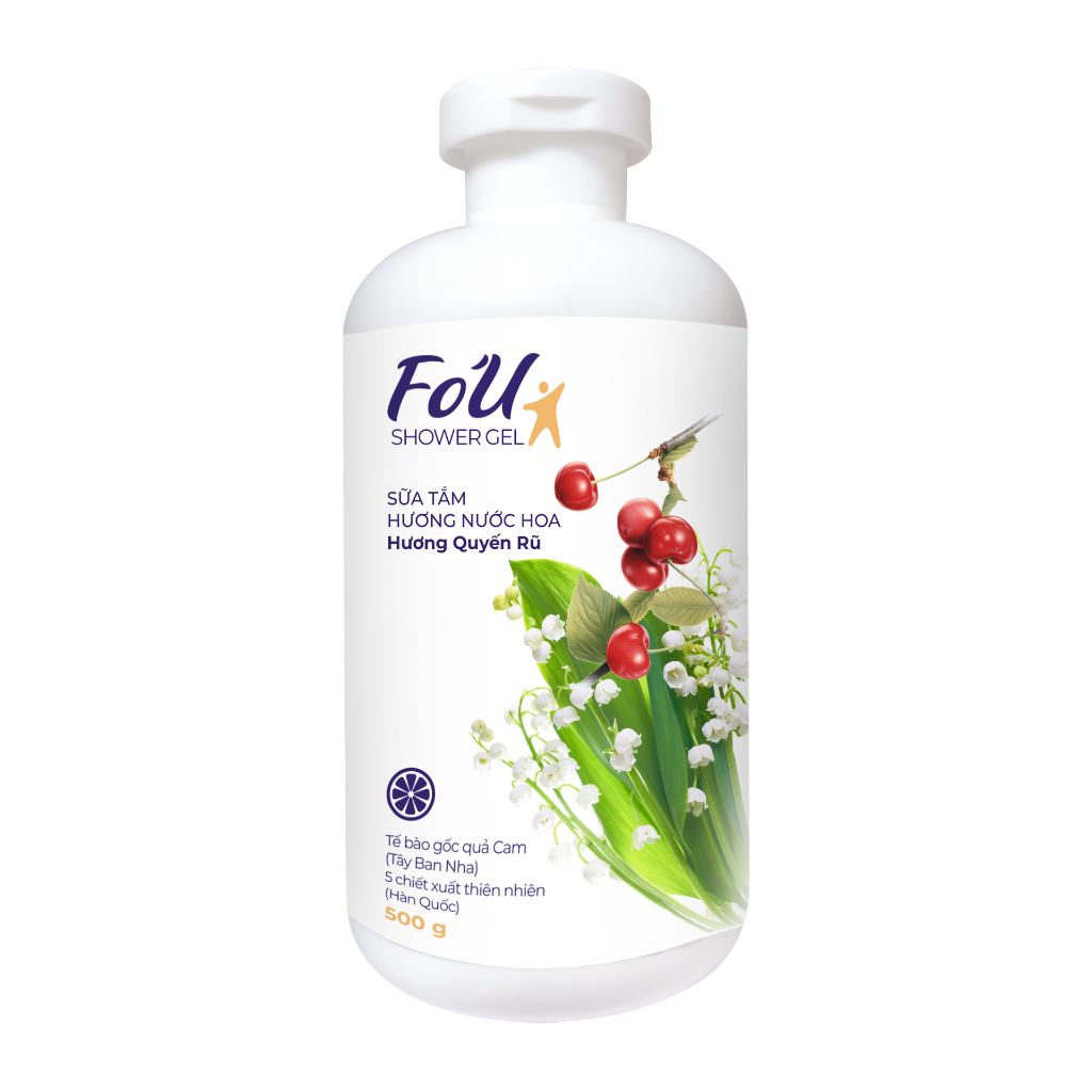 Sữa Tắm Fo'U Fobe Hương Nước Hoa Thơm Quyến Rũ, Phục Hồi Hư Tổn N2 - Chai 500ml