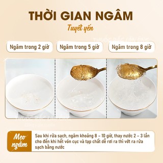 Tuyết yến kéo sợi Vân Nam 200g, tuyết liên tử, trắng, đẹp, nguyên liệu nấu chè dưỡng nhan
