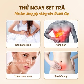 Trà ngọc nữ 30 set bổ huyết điều kinh, giảm sạm nám tàn nhang, nuôi dưỡng tử cung, da hồng nhuận sắc