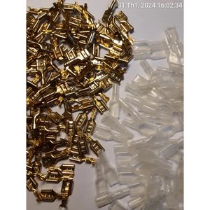 Đầu cos gài 6.3mm C < cốt đồng +vỏ bọc nhựa>, đầu cos chữ T, cốt kẹp dây, cốt nối dây điện.