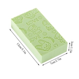 SET 2 Mút Tắm Kì Ghét, Bọt Biển Tẩy Tế Bào Chết Tạo Bọt Nhiều Màu Dễ Thương, Bông Tắm Cho Bé 88813