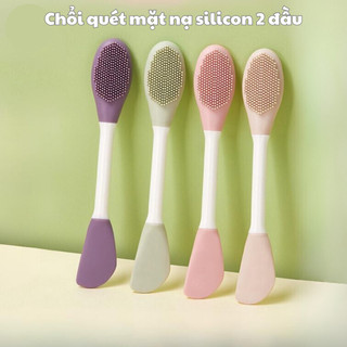 COMBO 2 Cọ Đắp Mặt Nạ Bằng Silicon 2 Đầu, Cọ Quét Mặt Nạ Cọ Peel Da Chổi Quét Mask Tiện Lợi 88815