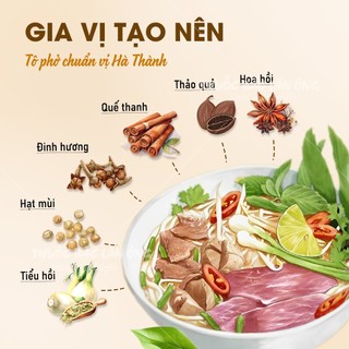 Set 5 gói gia vị nấu phở bò, gà truyền thống, thơm ngon, bổ dưỡng cho cả gia đình - Lãn Ông