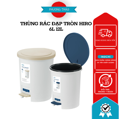 Thùng rác có nắp thông minh sọt rác nhựa INOCHI dung tích 6L 12L chất ...