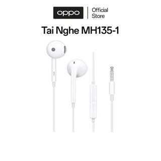 Tai nghe có dây 3.5mm OPPO MH135, có mic đàm thoại, dây dài 1m2 - Chỉ tương thích với sản phẩm OPPO