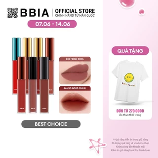 [Best Choice] – Son Kem Lì Bbia Last Velvet Lip Tint (02,12,14,23,24,36,46) 5g – Bbia Official Store