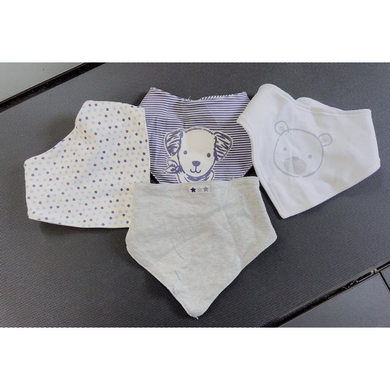 Yếm Tam Giác Cho Bé Trai Bé Gái NB-18M Xuất Dư Xịn Cotton Thấm Hút Nước Dãi Keinnier X04-152 C6104