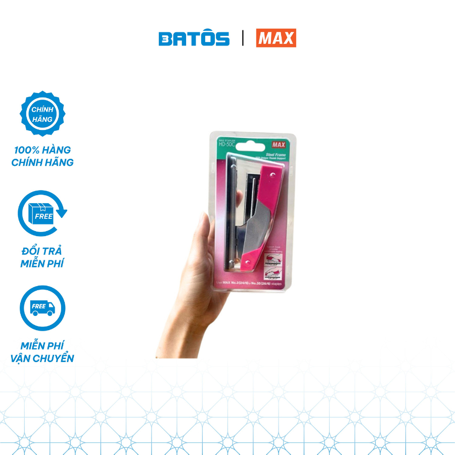 Bấm kim số 3 MAX HD-50Ck - Ghim tới 30 tờ.
