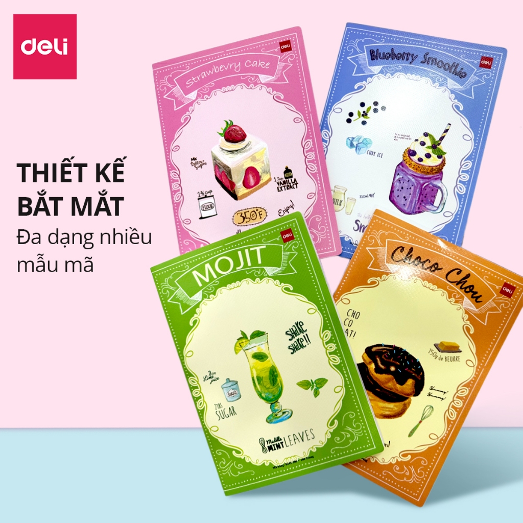 [VOUCHER 20%]Sổ Vở Bìa Bồi Cứng A4 Deli Vở Kẻ Ngang 200/260/300/360 Trang - Tập Kẻ Ngang Giấy Dày Ghi Chép Bài Học Sinh