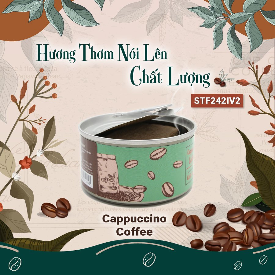Sáp Thơm Ô Tô AIRQ Caffe Gusto No242Iv1 Cà Phê Đen 36g