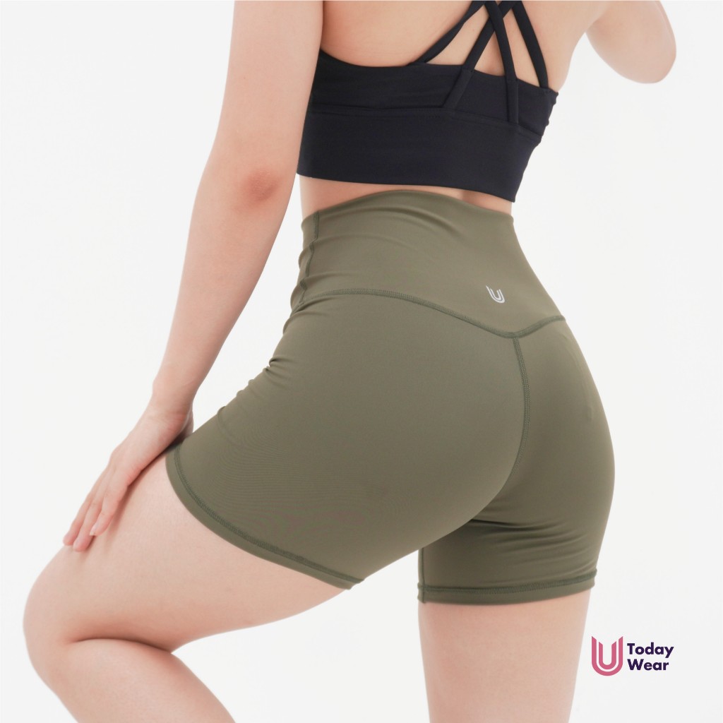 Ảnh Quần tập gym yoga lửng dáng biker ngắn thể thao Essential Rider lưng cao nâng vòng 3 Today U Wear 3