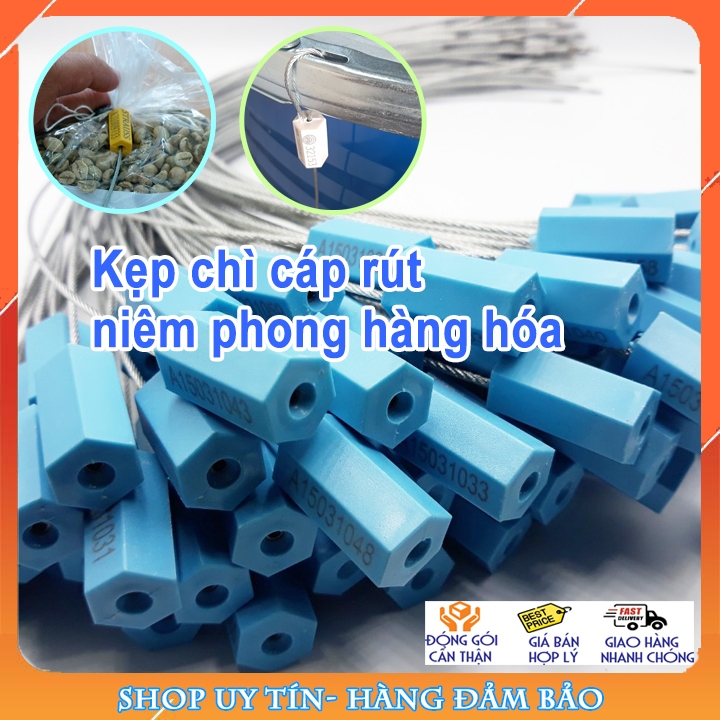 Gói 20 cái khóa niêm phong cáp rút 25cm, 40cm, in seri, niêm phong xe ...