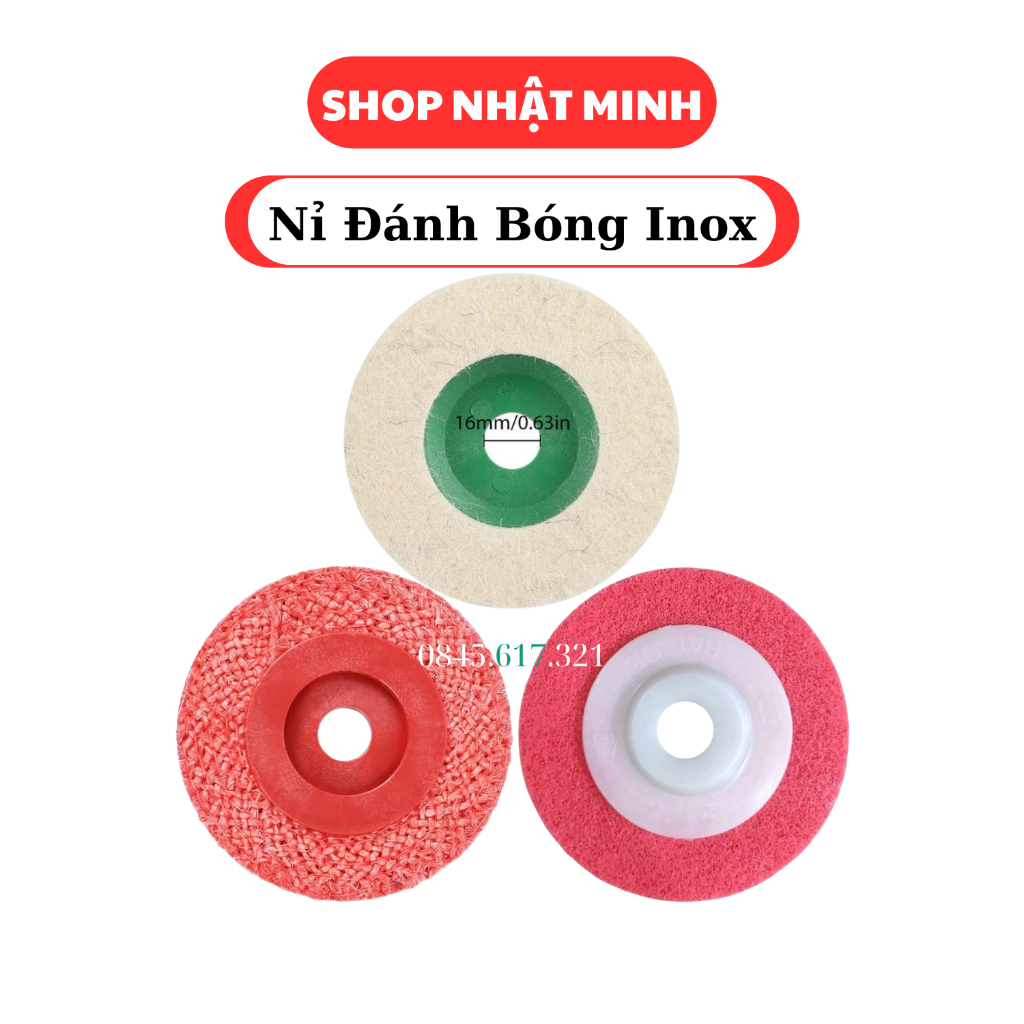 Nỉ đánh bóng kim loại inox , nỉ trắng, nỉ đỏ sơ dừa đánh bóng | Shopee ...