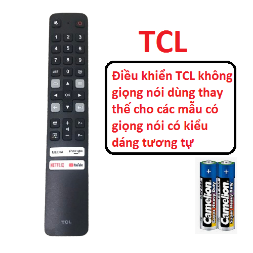 [lỗi 1 đổi 1] Điều khiển tivi TCL RC901V FMRA không giọng nói thay thế mẫu có giọng nói,Tặng kèm pin mới 100%bh 3 tháng