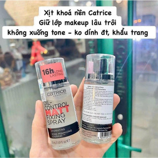 XỊT KHÓA NỀN CATRICE LONG LASTING PRIME AND FINE MULTITALENT FIXING SPRAY GIỮ LỚP MAKEUP LÂU TRÔI CĂNG BÓNG DA 50ML