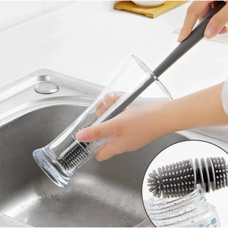 T&T0077 Cọ rửa ly silicon thuỷ tinh bình sữa có tay cầm dài sử dụng bền bỉ an toàn đa năng