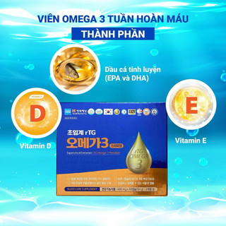 [ HÀNG MỚI] VIÊN OMEGA 3 TUẦN HOÀN MÁU HỘP 60 VIÊN
