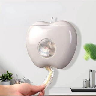 T&T Hộp đựng màng bọc thực phẩm hình quả táo dán tường siêu tiện dụng