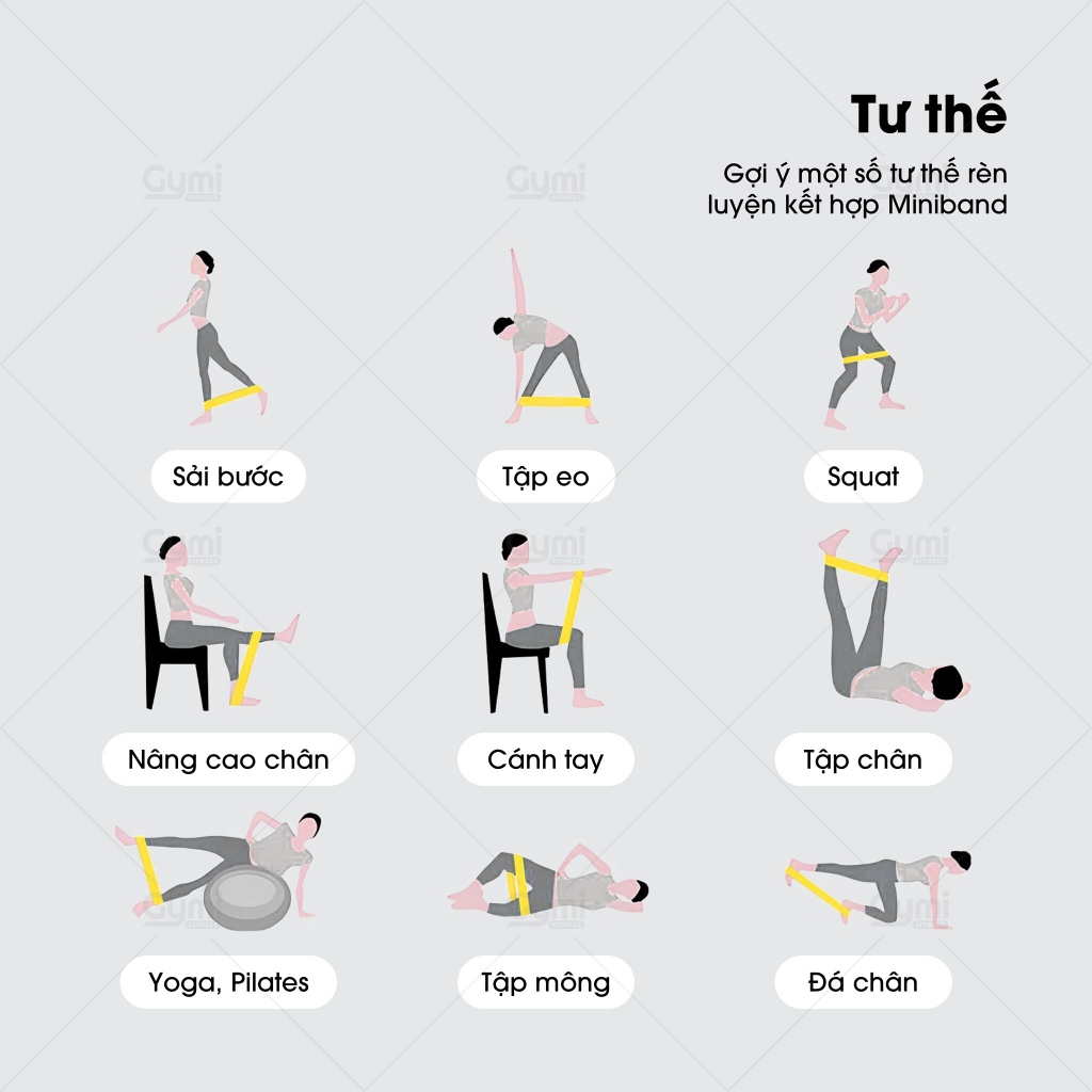 Dây Kháng Lực Miniband Aolikes 3619 (Version 2023) Cao Su Latex Cao Cấp Hỗ Trợ Tập Gym, Độ Mông Đùi - AL3619