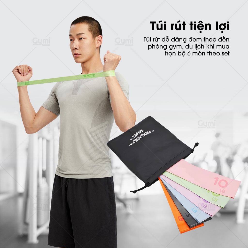 Dây Kháng Lực Miniband Aolikes 3619 (Version 2023) Cao Su Latex Cao Cấp Hỗ Trợ Tập Gym, Độ Mông Đùi - AL3619