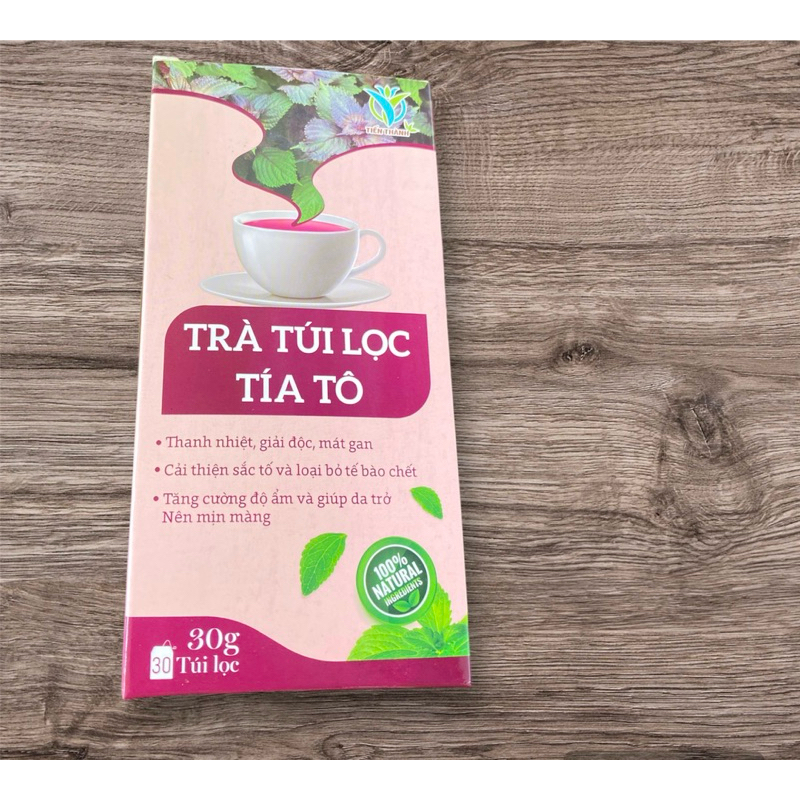 Trà tía tô túi lọc thanh nhiệt – hỗ trợ sáng da, giảm nóng trong, dễ uống mỗi ngày (30 túi)