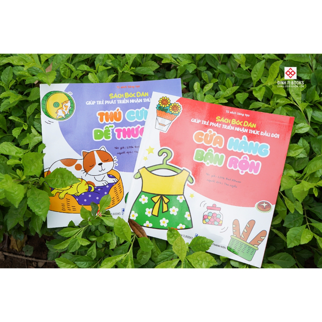 Ảnh Sách bóc dán giúp trẻ phát triển nhận thức đầu đời - Cho trẻ từ 3 - 6 tuổi - Đinh Tị Books 1