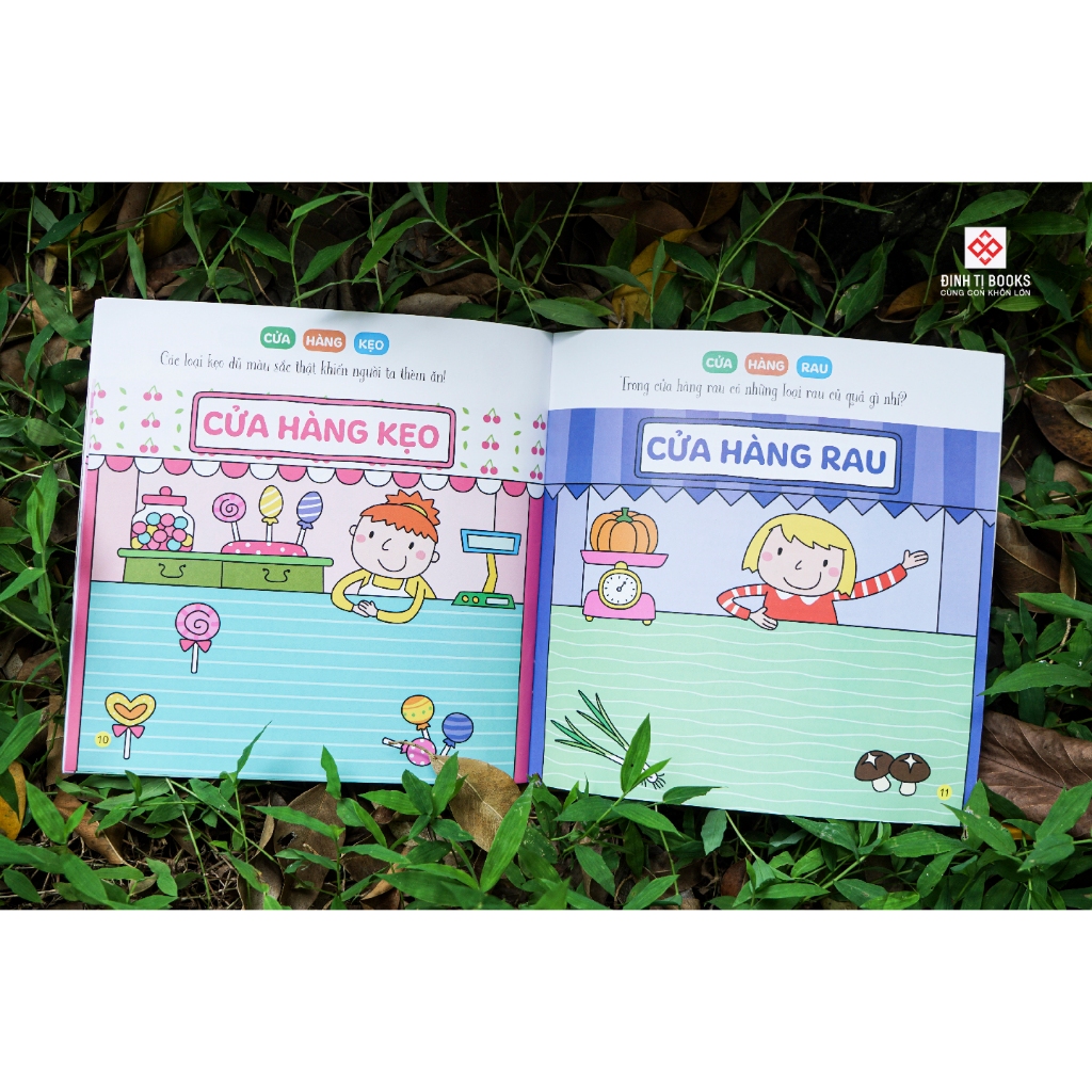Ảnh Sách bóc dán giúp trẻ phát triển nhận thức đầu đời - Cho trẻ từ 3 - 6 tuổi - Đinh Tị Books 4