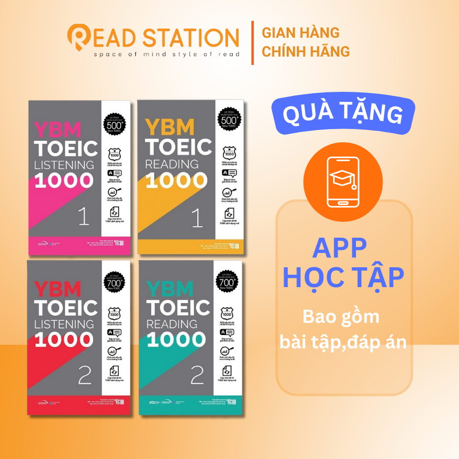 Ảnh Sách Bộ: YBM TOEIC 1000: Reading (1-2) + Listening (1-2) (Combo/Lẻ 4 Cuốn) 1
