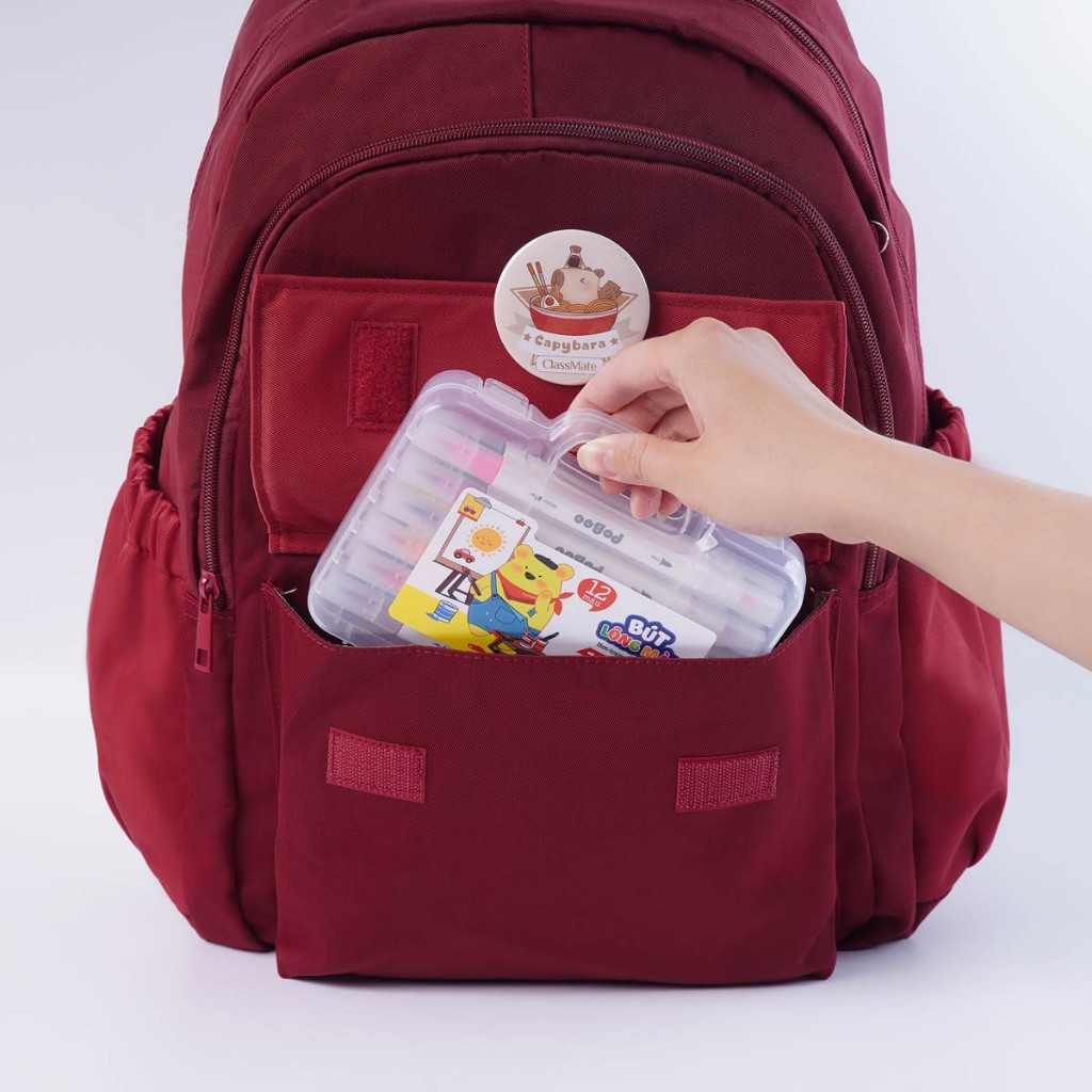 Balo Đi Học Classmate Balo Capybara Chống Nước, Cặp Nhiều Ngăn Nhẹ, Chất Liệu Thoáng Khí, Để Vừa Laptop 16inch CL-SB0006