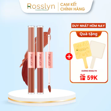 Son kem tint lì hai đầu Pinkflash sắc tố cao lâu trôi 2 trong 1 30g Rosslyn