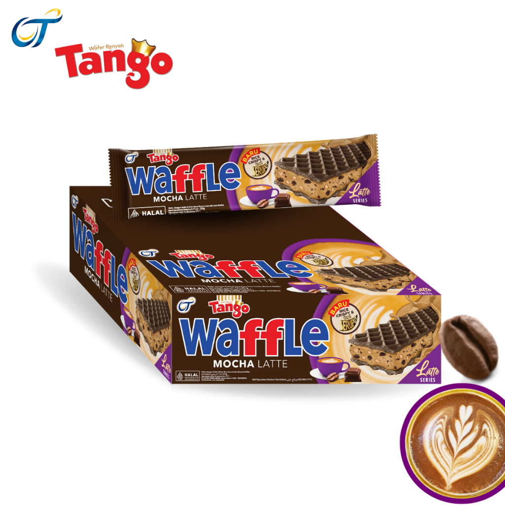 Bánh Xốp Tango Waffle Mocha Latte_Vị Cà Phê Mocha 300g (25g x 12 thanh ...